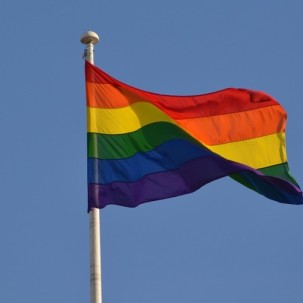 Regenbogenflagge zum Christopher Street Day