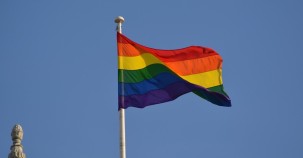 Regenbogenflagge zum Christopher Street Day